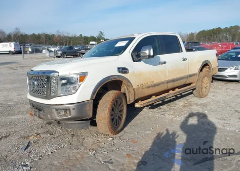 2018 Nissan Titan Xd Platinum Reserve Diesel из США, поврежденный, VIN 1N6BA1F47JN517125